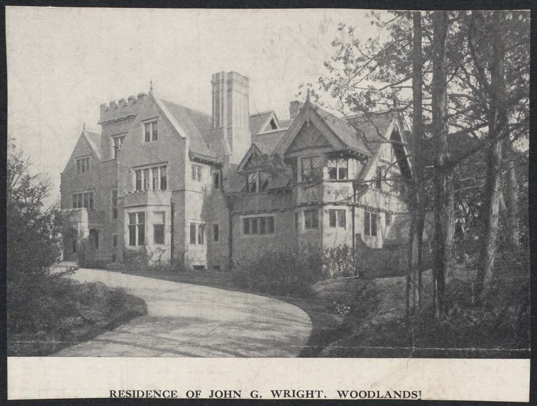 John G. Wright house, Woodland Rd. & Heath St., Chestnut Hill Digital