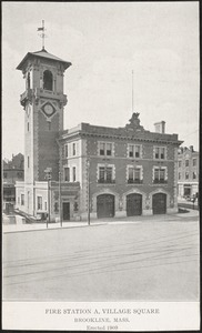 Fire station, erected 1909, Village Square