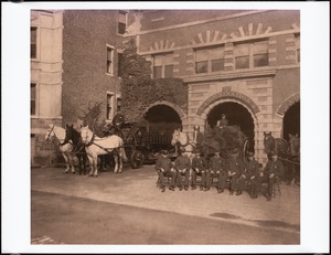 Washington Square Fire station, Jack Norton seated at far right