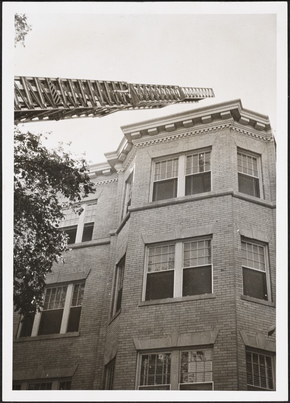 Fire apparatus, fire, Addington Rd., summer 1956