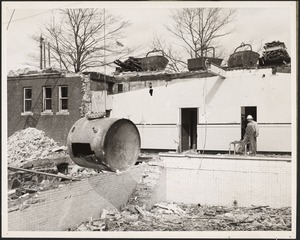 Brookline public bath, demolition of old swimming pool