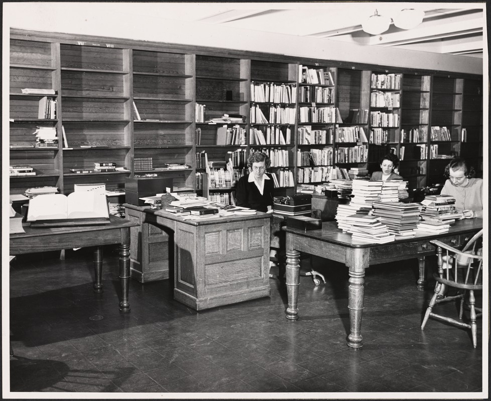 Public Library, interior view. Technical Services