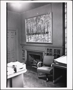 Interior view, town librarian's office