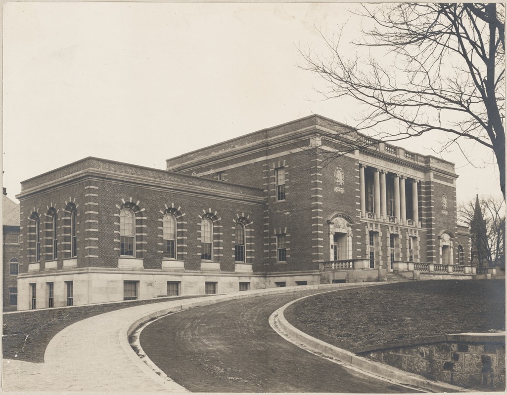 Public Library, 1910 building, exterior - Digital Commonwealth