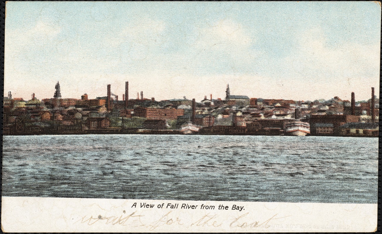 A view of Fall River from the bay