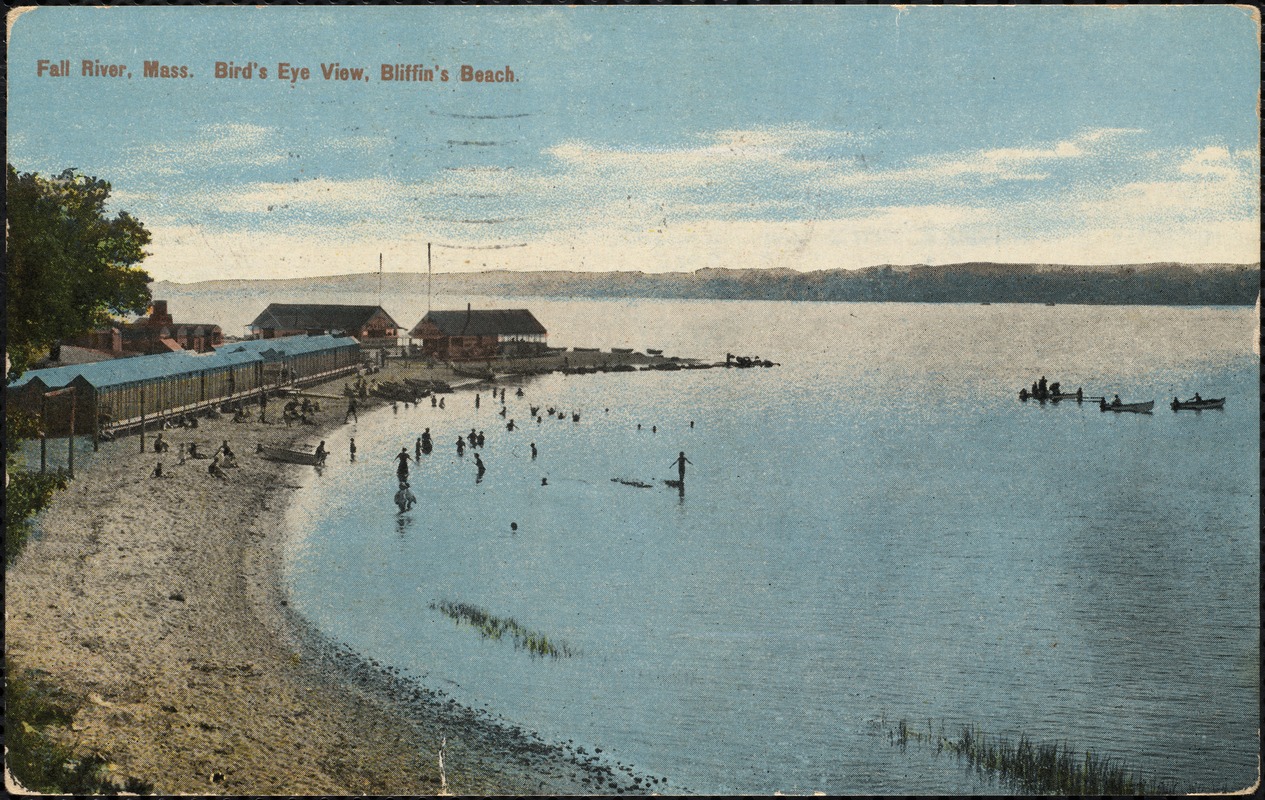 Fall River, Mass. Bird's eye view, Bliffins Beach