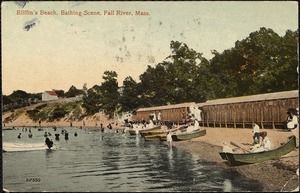 Bliffin's Beach, bathing scene, Fall River, Mass.