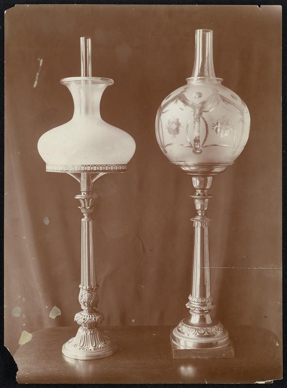 An Argand lamp, which shows the tall, graceful elegance due to influence so many modern-day lamps and the student lamp of the 80's in America.