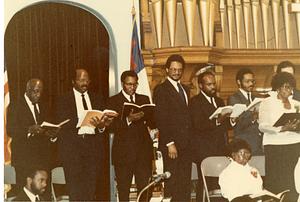St. Paul AME's Messiah, partial view of bass section, 1983