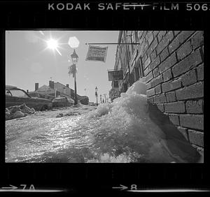 State Street sidewalk ice