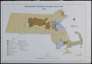 Massachusetts orthophoto basemap sheet index
