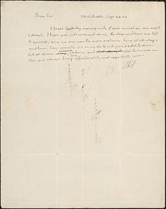 Letter from Thomas Jefferson, Monticello, to Mr. D. John Bankhead, 1824 September 24