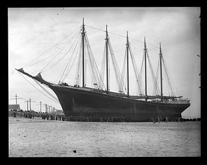 Schooner Nancy aground at Nantasket