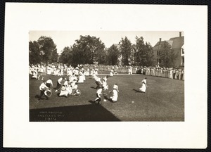 Hoop-rolling F.N.S. Class Day 1914