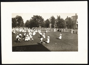 Hoop-rolling F.N.S. Class Day 1914