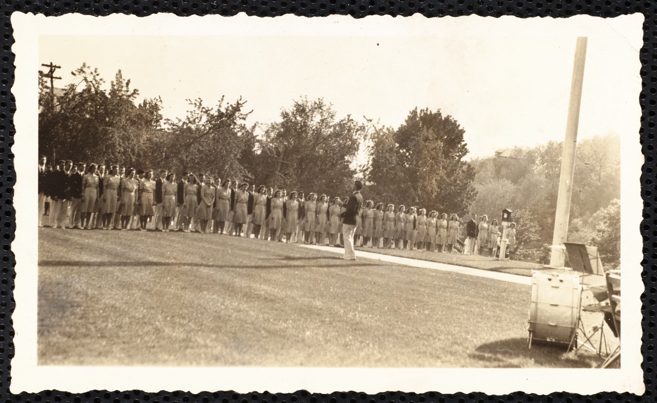 This is the class of '42 on Class Day.