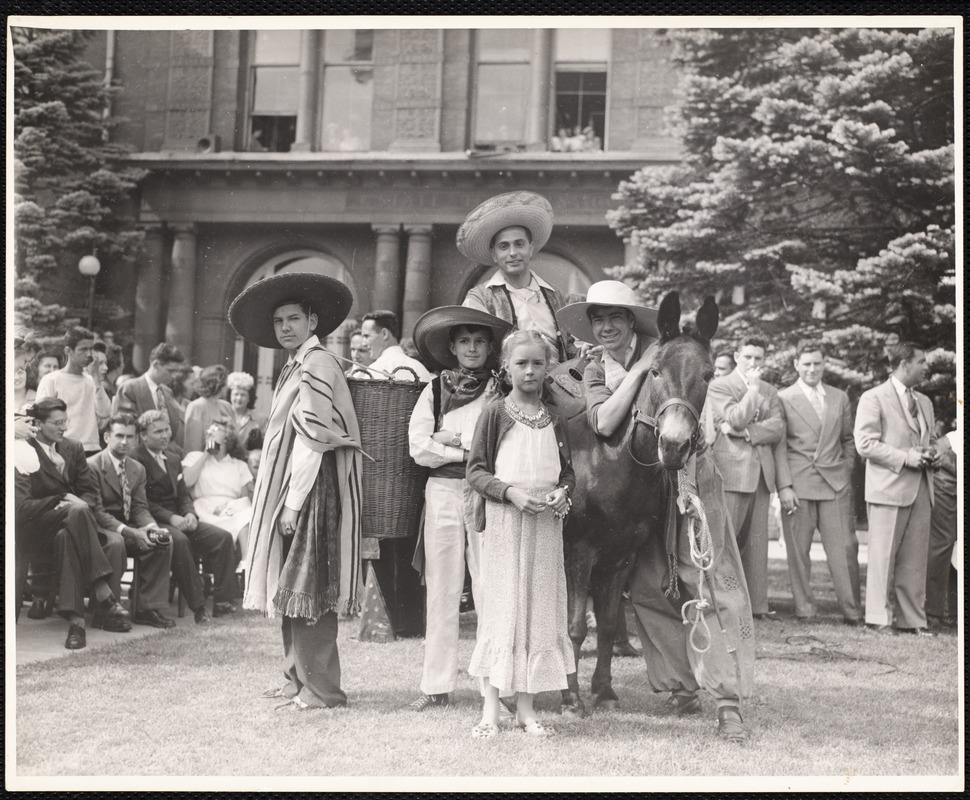 Donkey riders Class Day 1946 Anthony Polito '48 '49 - Digital Commonwealth