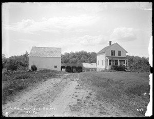 Wachusett Reservoir, Adam Zinc's house, River Street, from the southeast, Boylston, Mass., Jul. 17, 1896