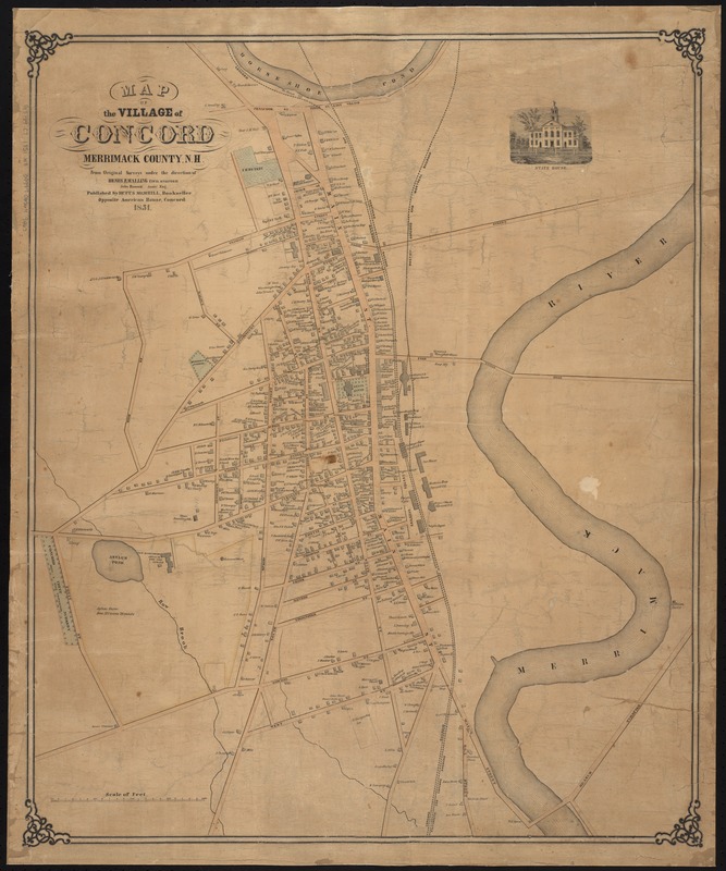 Map of the village of Concord, Merrimack County, N.H