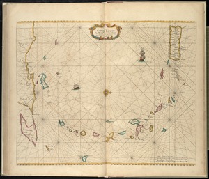 A chart of the Caribe islands