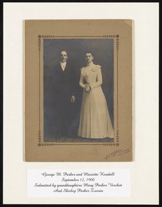 Marriage of George M. Parker and Mariette Kendal