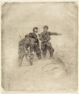 Three soldiers (after Winslow Homer)