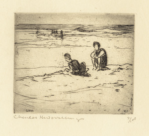 Two men on the beach