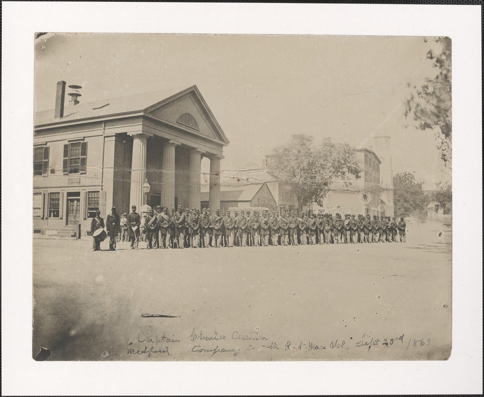 Captain Charles Currin and Medford Company of Fifth Regiment Massachusetts Volunteers September 23, 1862