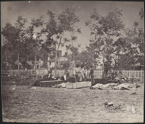 Burial of dead Fredericksburg Virginia