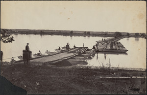 Pontoon bridge Aiken's Landing James River, Loyal legion