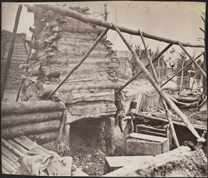Abandoned camp at Falmouth Virginia