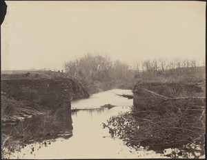 Ruins of stone bridge Bull River Virginia