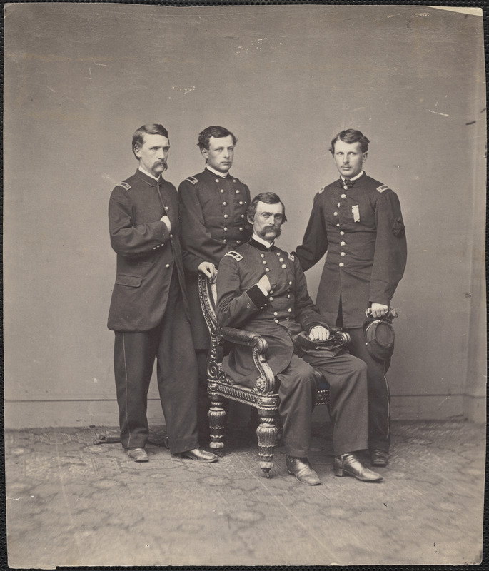 Major General Charles Griffin and staff