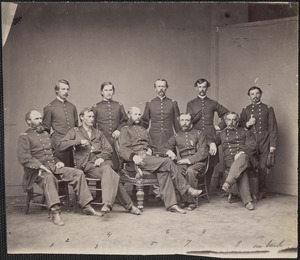 General Samuel S. Carroll and Staff (of Hancocks Veteran Corps U.S. Volunteer Infantry)