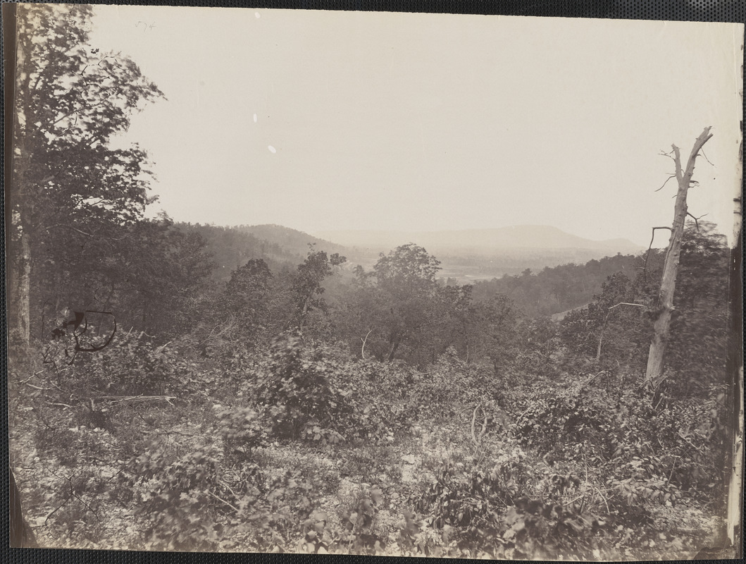 Missionary Ridge Tennessee, scene of Sherman's attack November 21 and 25, 1863