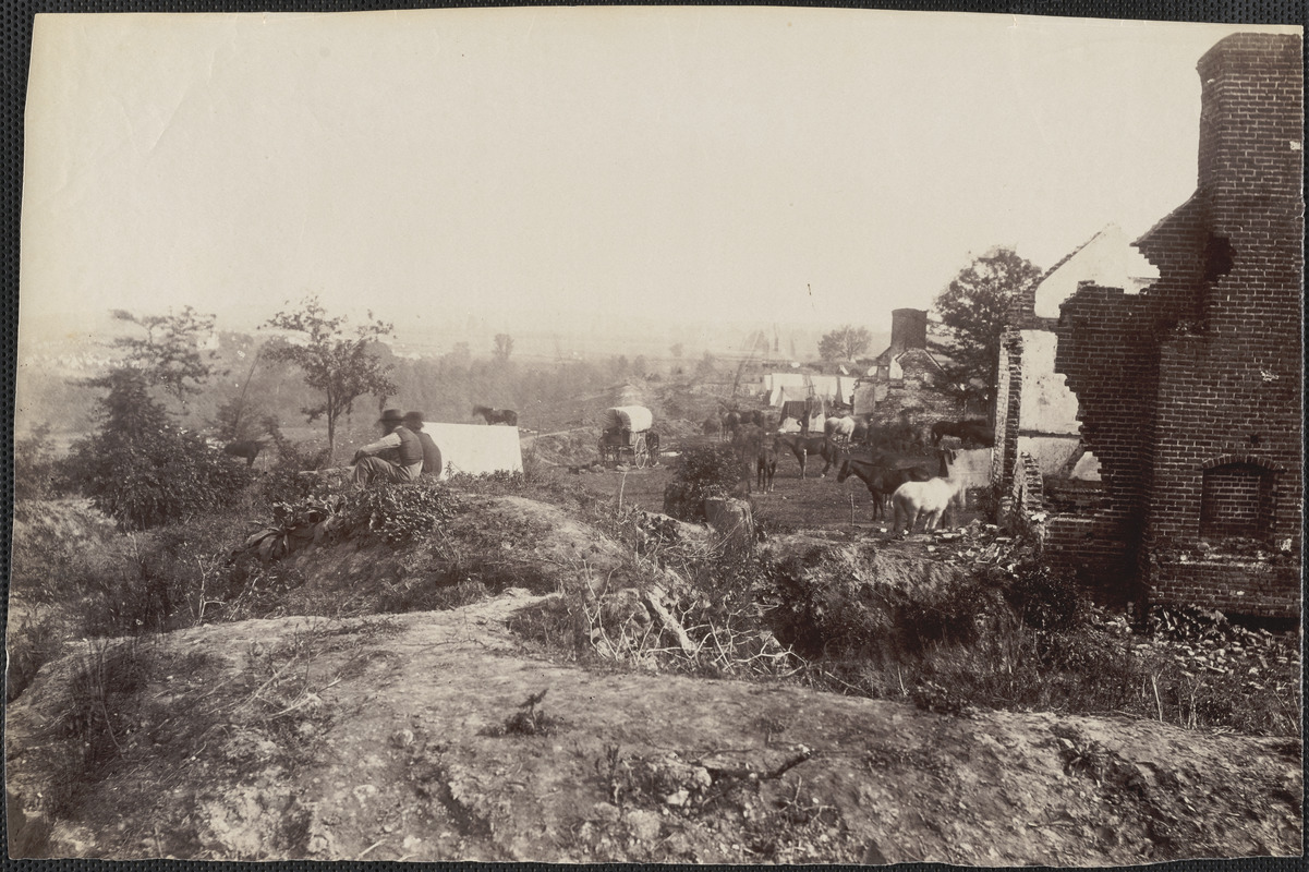 Confederate earthworks on Marye's Heights Fredericksburg