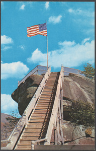 Stairway to the top of Chimney Rock, Western North Carolina
