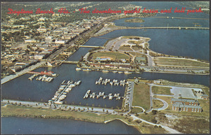Daytona Beach, Fla. - the downtown yacht basin and ball park