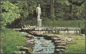 Jack Daniel's statue and spring