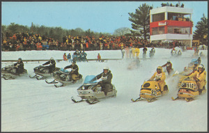 Championship skimobile racing in northern New England