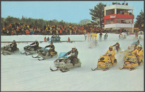 Championship skimobile racing in northern New England