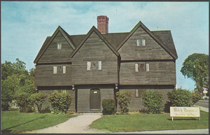 Salem witch house, built 1642, Salem, Mass.