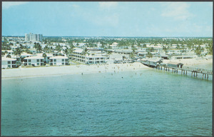 Fishing pier and beach at Lauderdale by the Sea, Florida