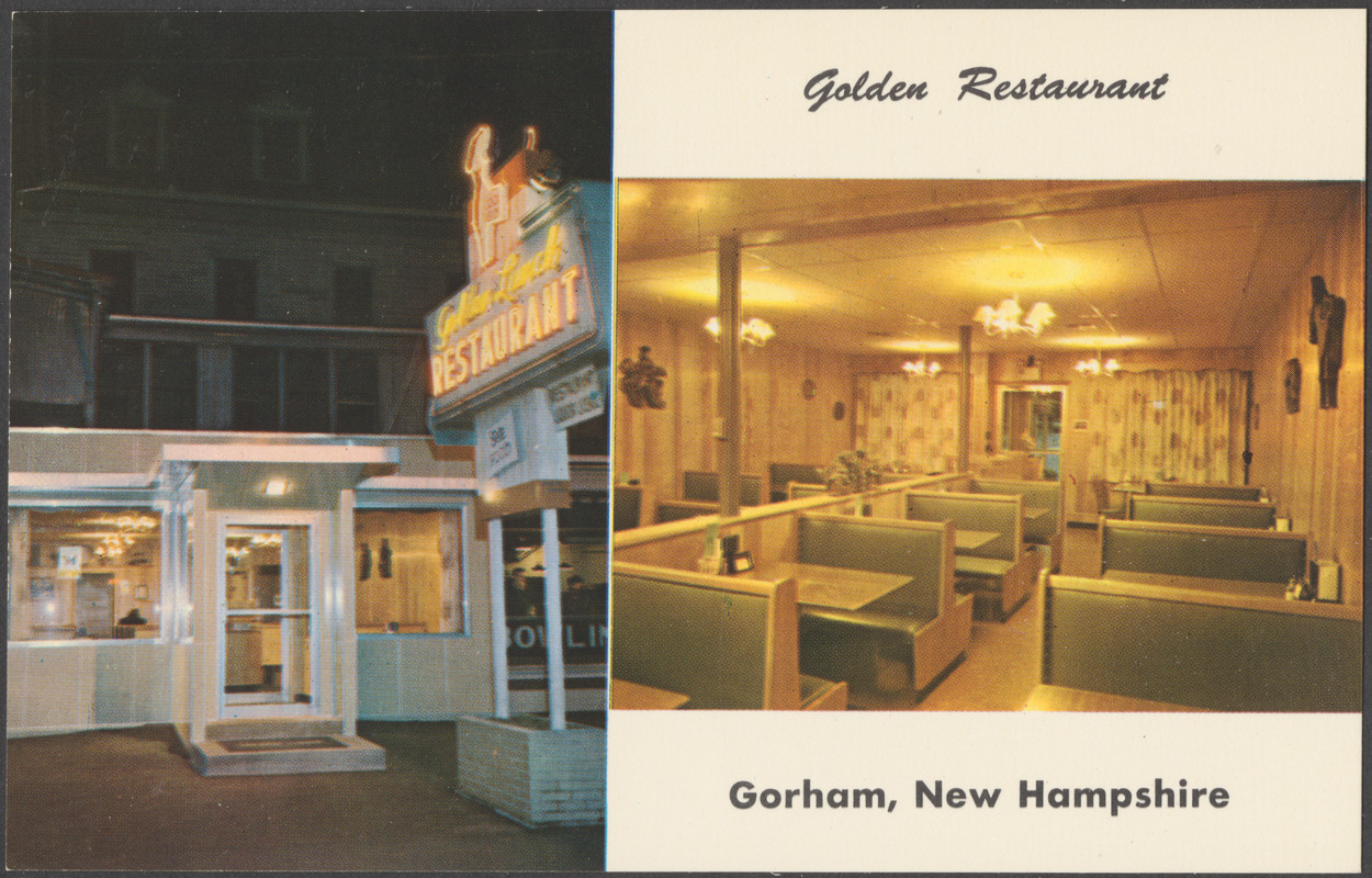 Golden Restaurant, Gorham, New Hampshire Digital Commonwealth