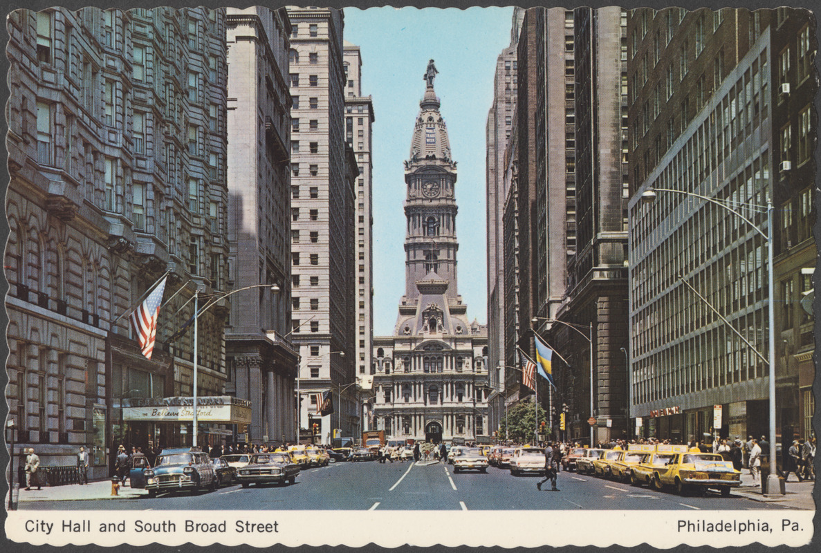 William Penn Statue on City Hall - Philadelphia Pennsylvania PA - Postcard