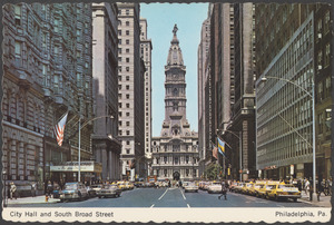 City hall and South Broad Street, Philadelphia, Pa.