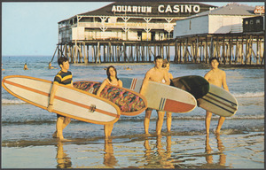 Surfing at Maine's most famous summer resort, Old Orchard Beach