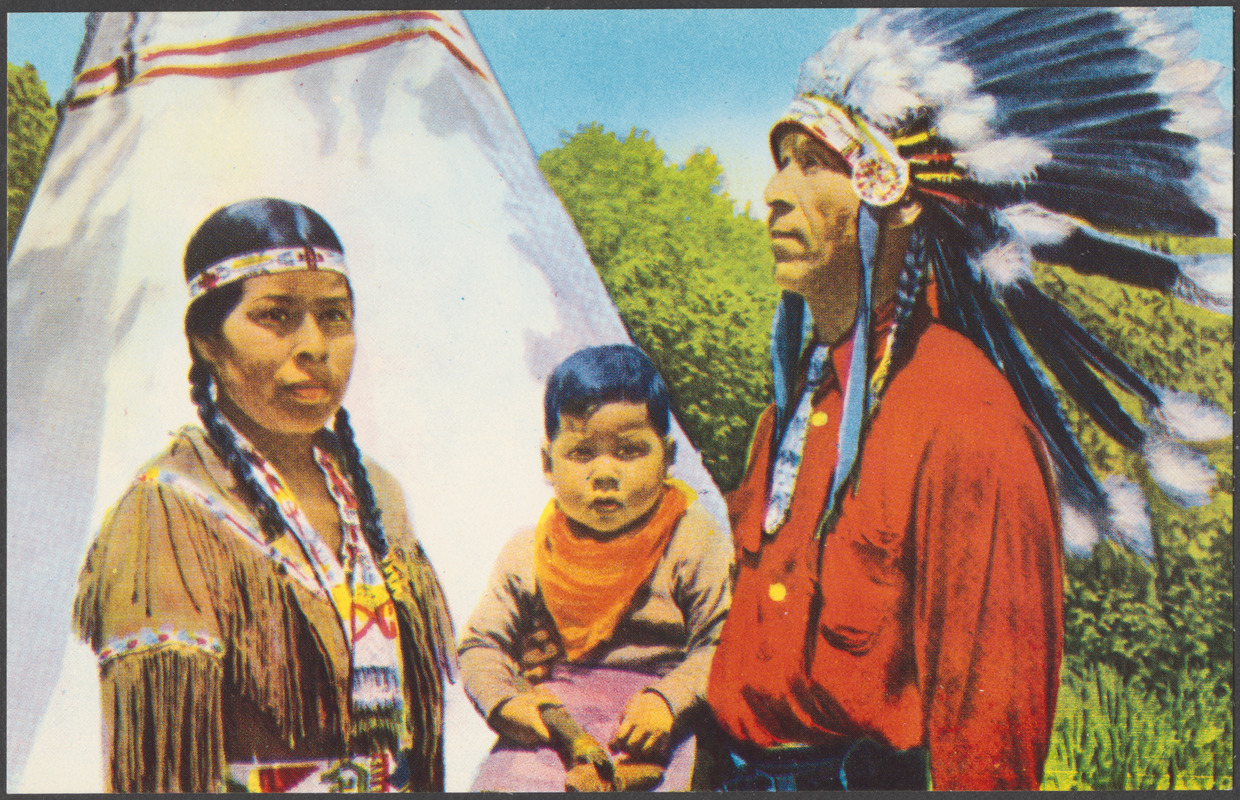 Indian Family - Cherokee Indian Reservation, Cherokee, N. C. - Digital ...