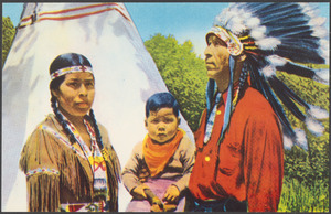Indian family - Cherokee Indian Reservation, Cherokee, N. C.