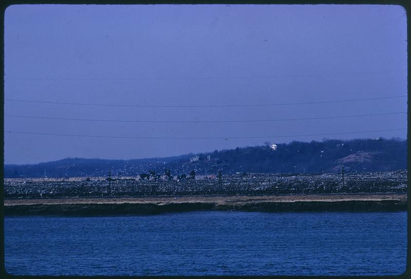 Saugus Regional Dump from Route 1A, Saugus River area toward West